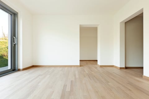 Modern empty new home interior ready for move in